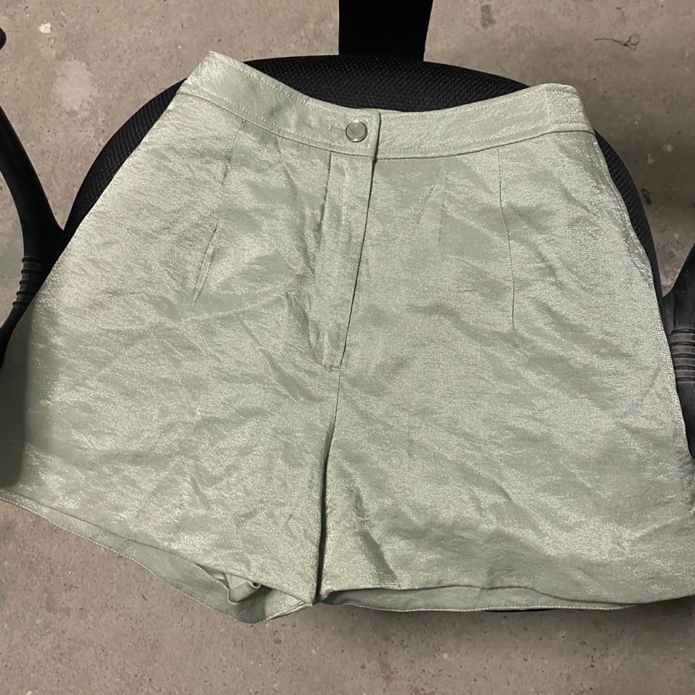 Guess Women's Light Green Shorts